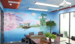 会议室墙绘【广州墙绘】