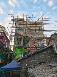 东莞下坝坊 中国人寿宣传画